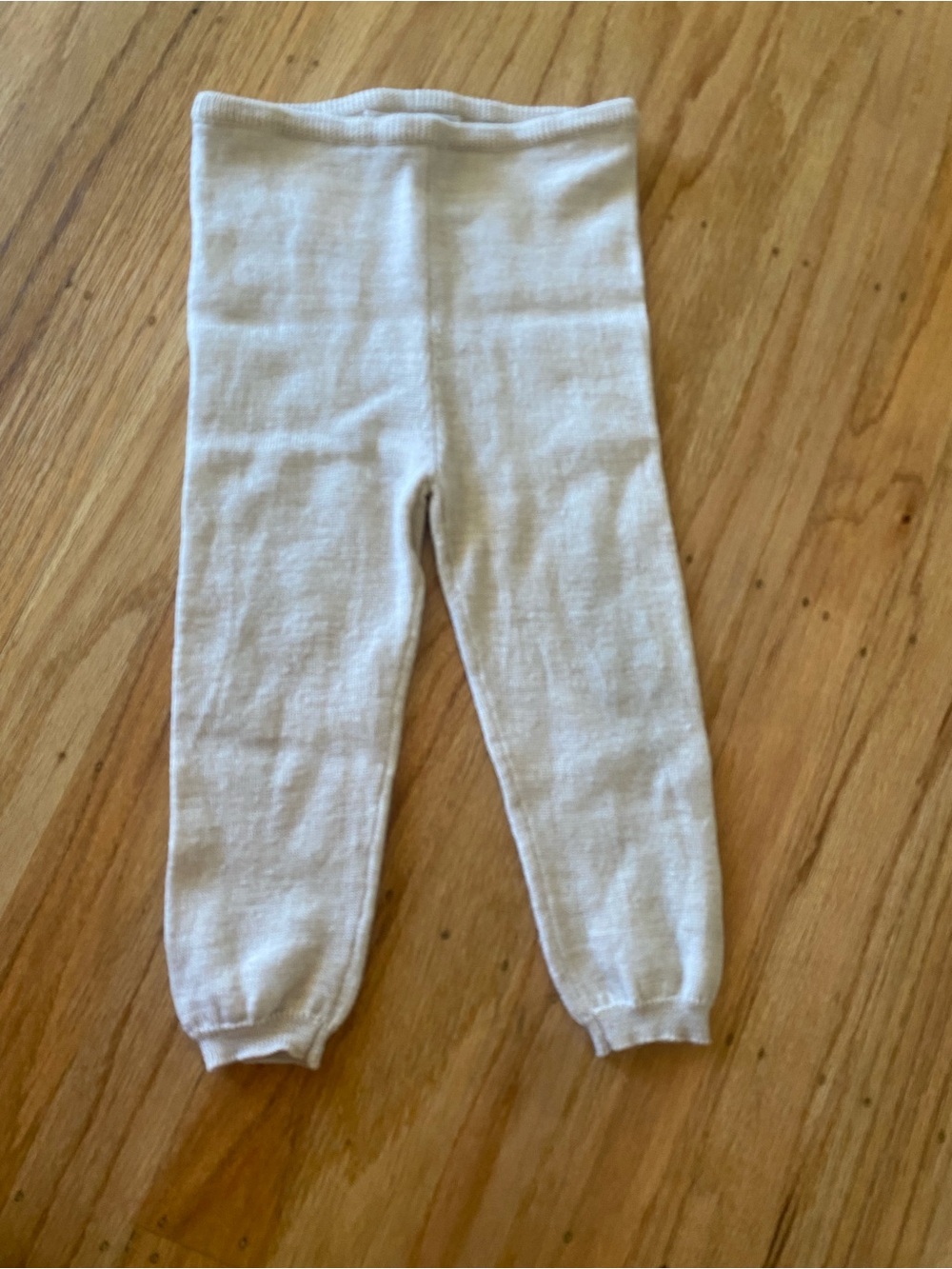 Bonpoint Cream Knit Kids Leggings 18 M